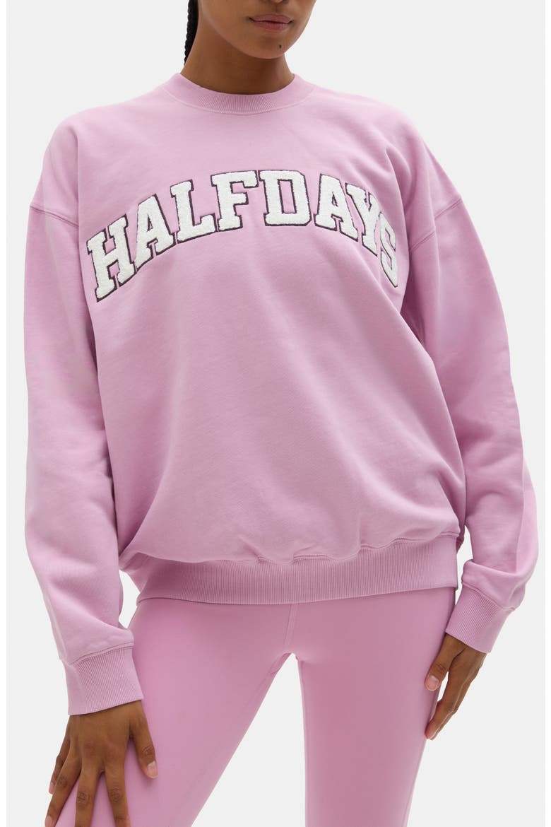 Cotton Graphic Sweatshirt, Main, color, AMETHYST