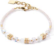 COEUR DE LION Mini Cubes Gold Bracelet