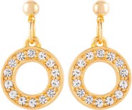 Susan Caplan 1990s Vintage Circular Drop Earrings
