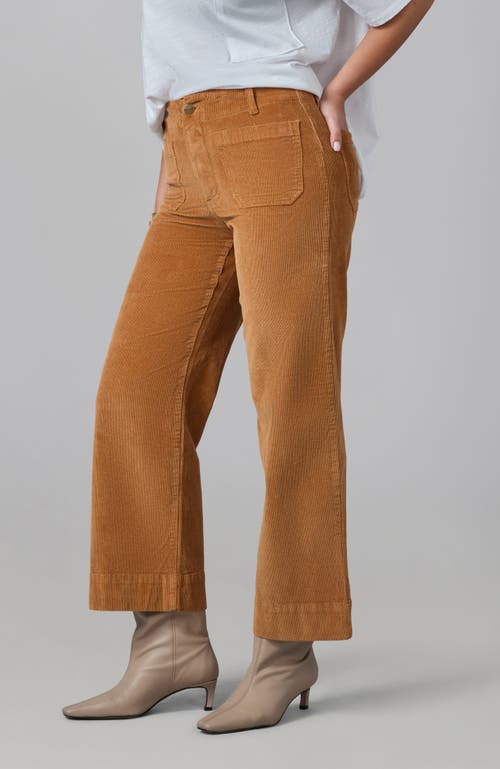 Lola Jeans Colette High Rise Wide Leg Jeans In Brown