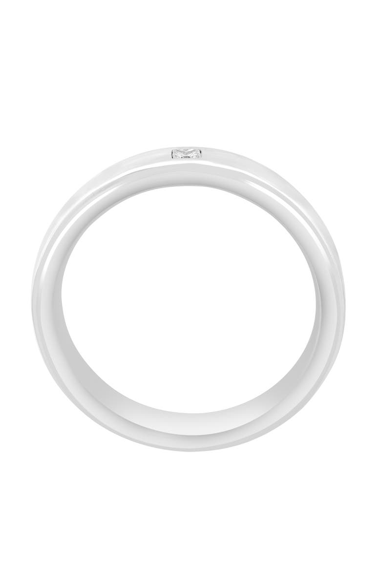 EFFY Men's Lab-Grown Diamond Band Ring, Alternate, color, Silver