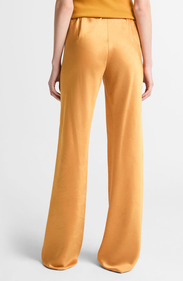 Vince Satin Bias Cut Pants, Alternate, color, Clementine