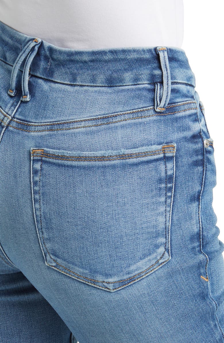 Good American Good Legs Crop Mini Bootcut Jeans, Alternate, color,