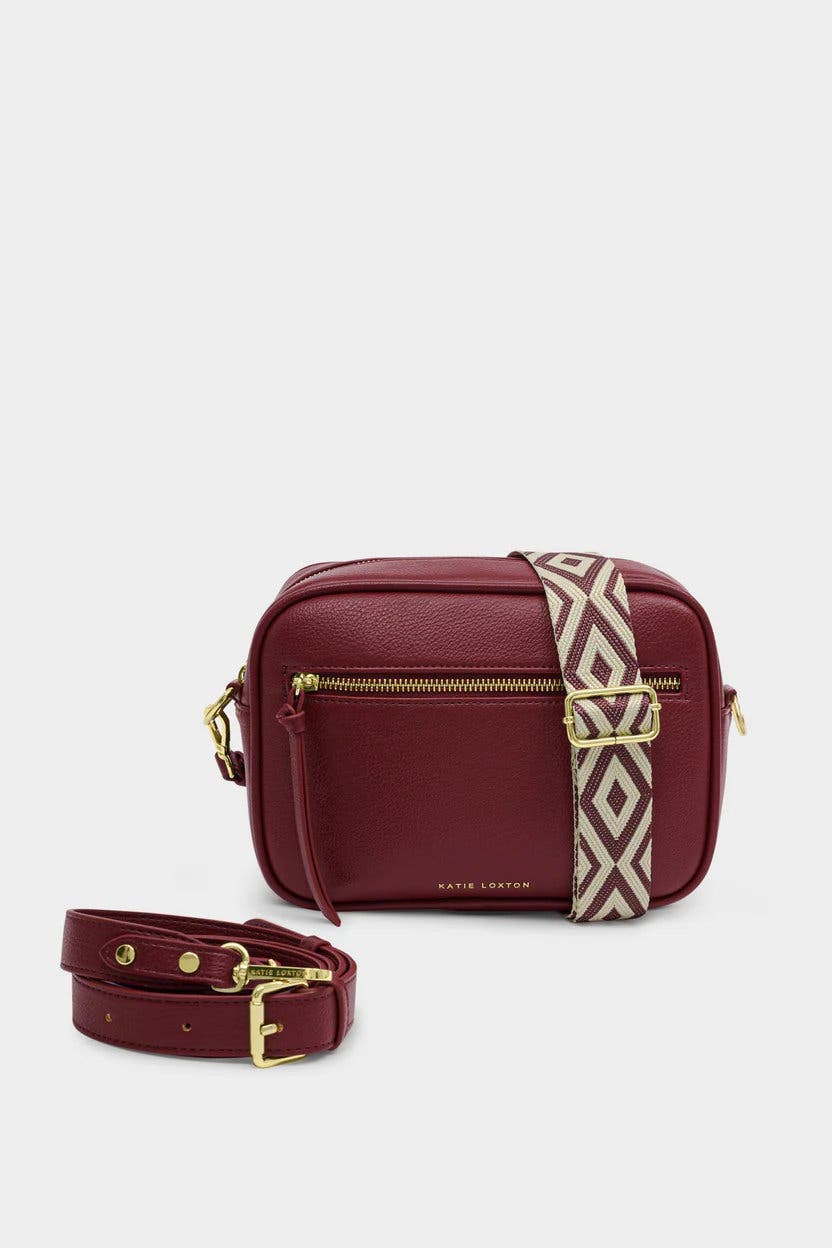 Katie Loxton Hallie Crossbody Bag in Cherry, Alternate, color, 
