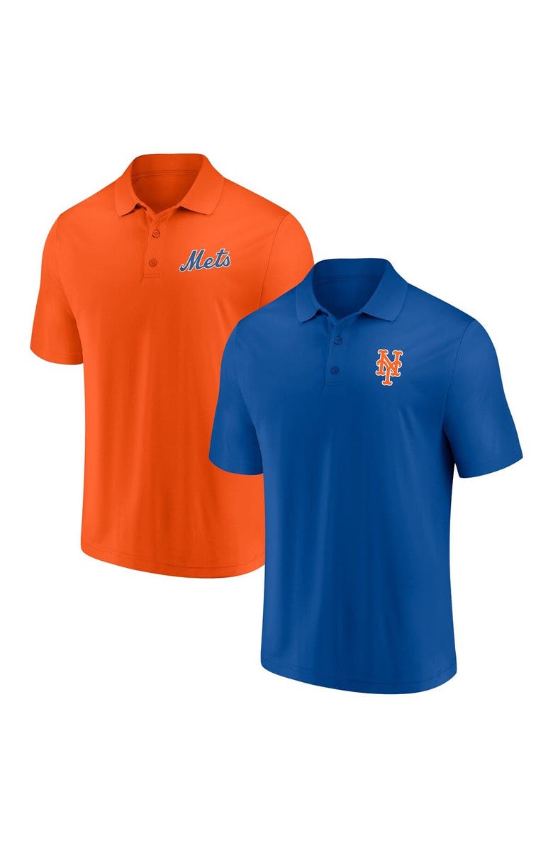 FANATICS Men's Fanatics Branded Royal/Orange New York Mets Dueling Logos Polo Combo Set, Main, color, Royal