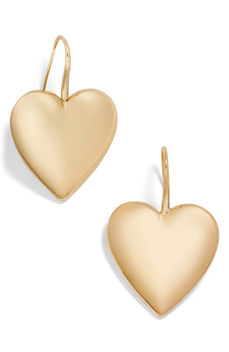 BaubleBar Viviane Heart Drop Earrings, Main, color, 