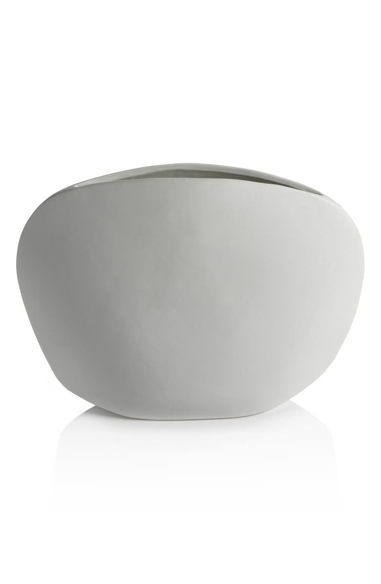 Zodax Kornati Organic Ceramic Vase, Alternate, color, White