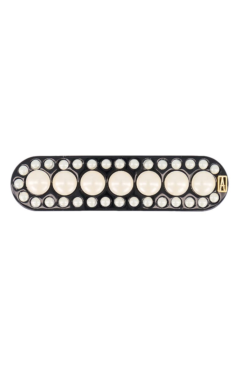 Alexandre de Paris Small Imitation Pearl Barrette, Alternate, color,