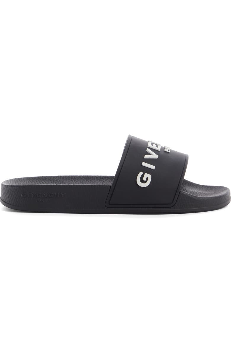 Givenchy Logo Slide Sandal, Alternate, color,