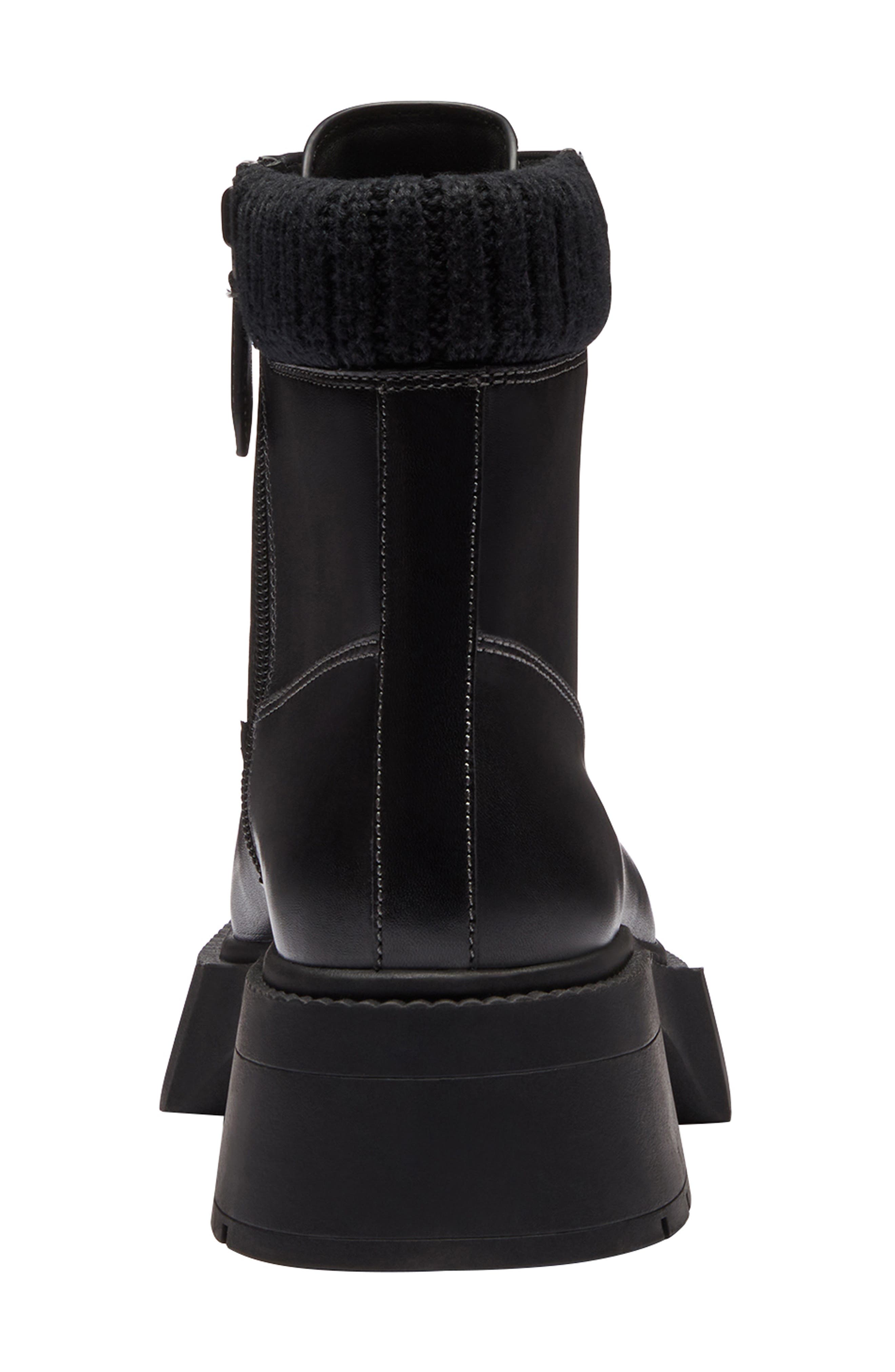COACH Leah Platform Boot, Alternate, color, Black
