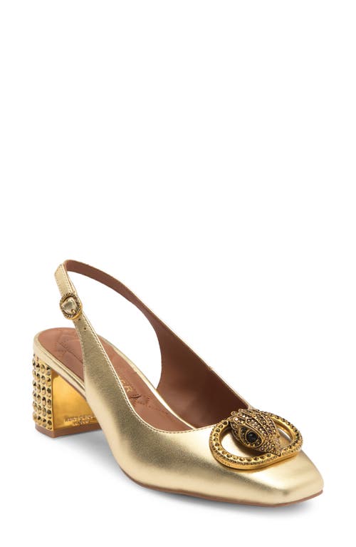 Kurt Geiger London Chelsea Slingback Pump In Gold