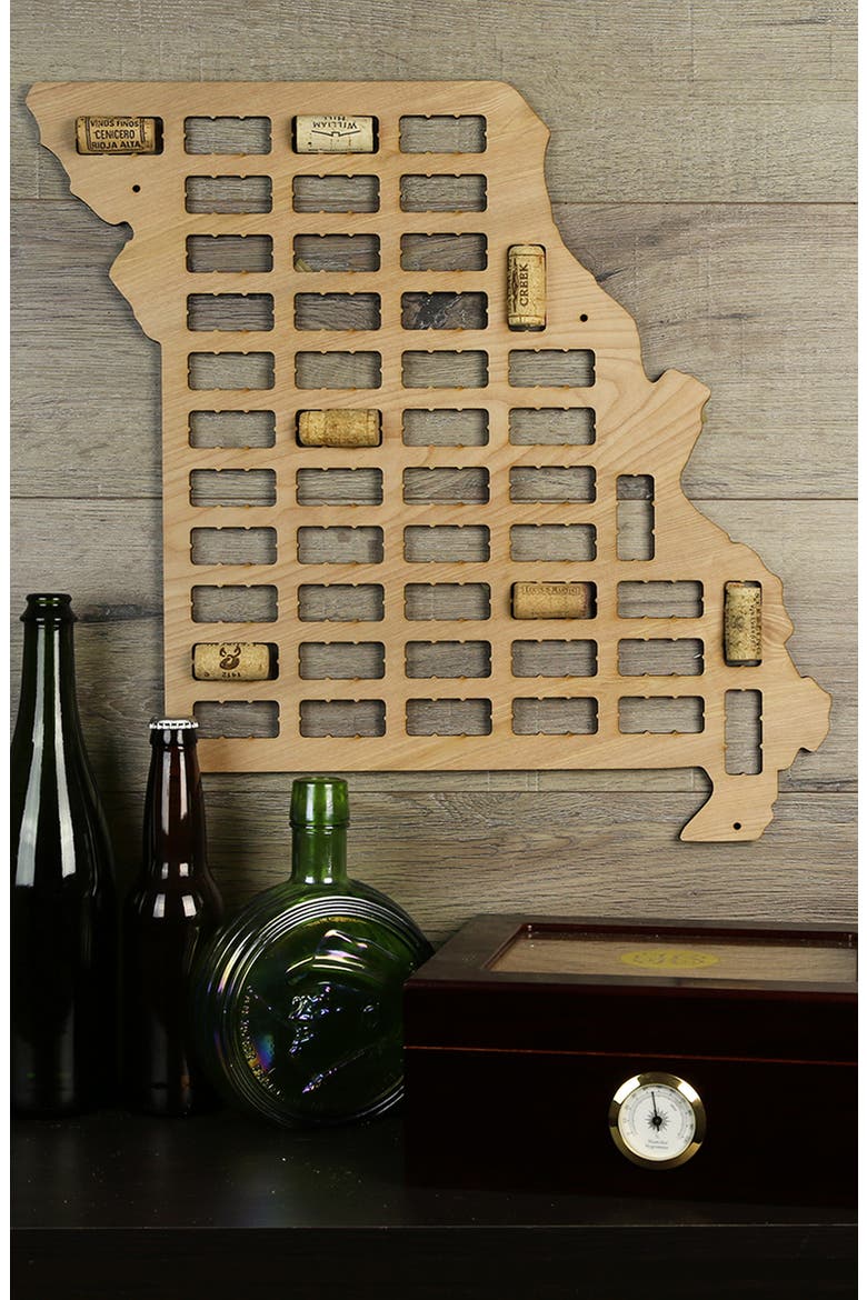 State Map Wine Cork Trap, Alternate, color, MISSOURI