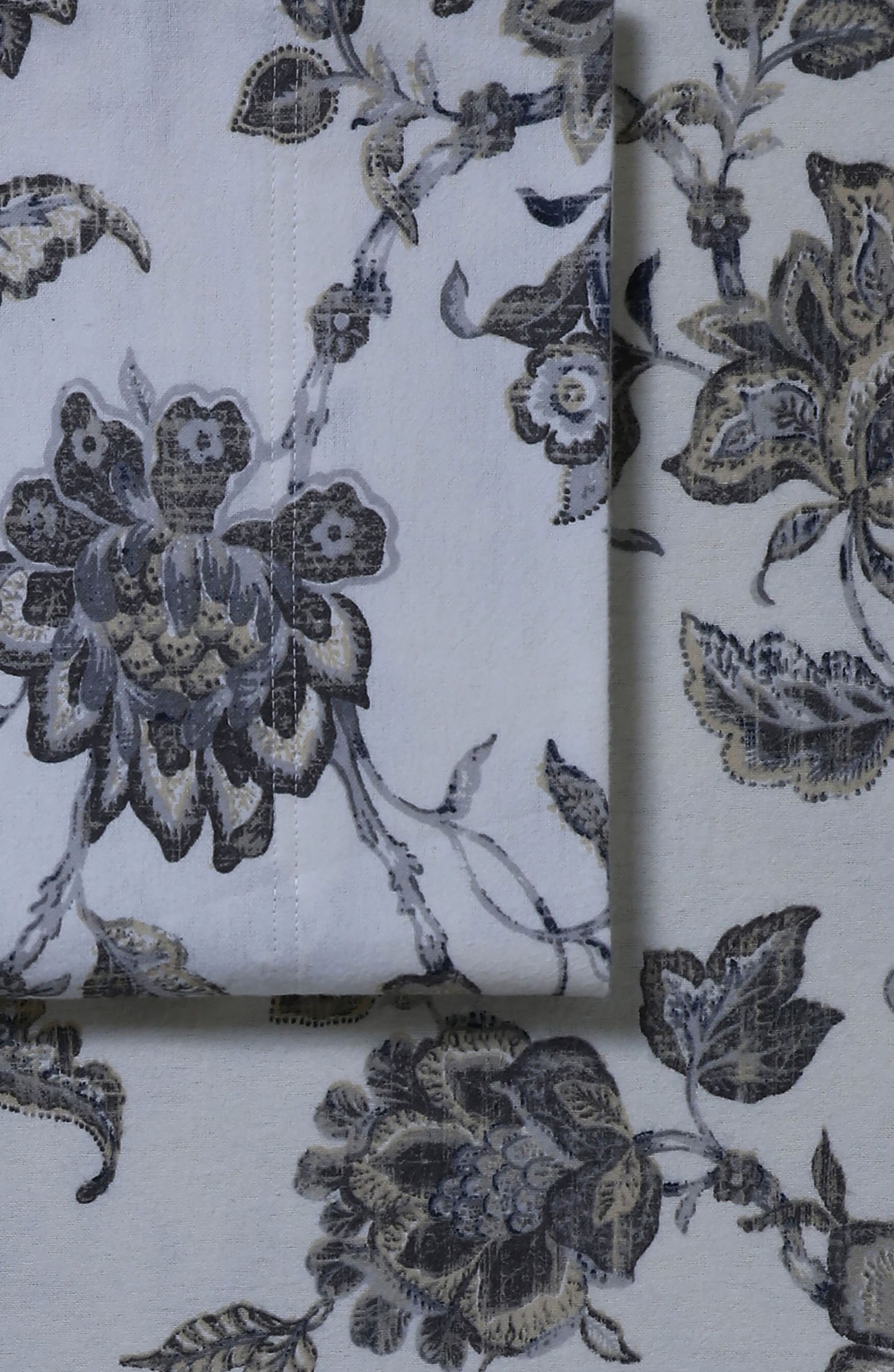 AZORES HOME Ayana Floral Cotton Flannel Sheet Set | Nordstromrack