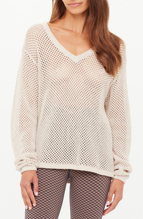 Josephine Organic Cotton Mesh Sweater