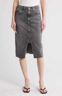 AG Haruko Denim A-Line Skirt