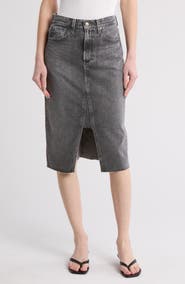 AG Haruko Denim A-Line Skirt