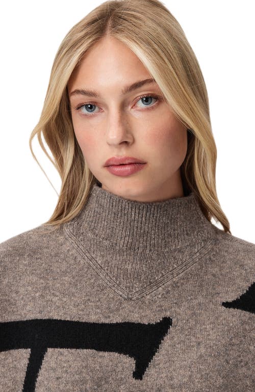 Allsaints A Star Wool Blend Sweater In Brown