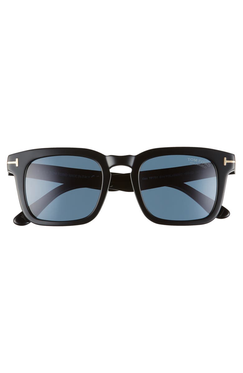 TOM FORD Dax 50mm Polarized Square Sunglasses, Alternate, color, 