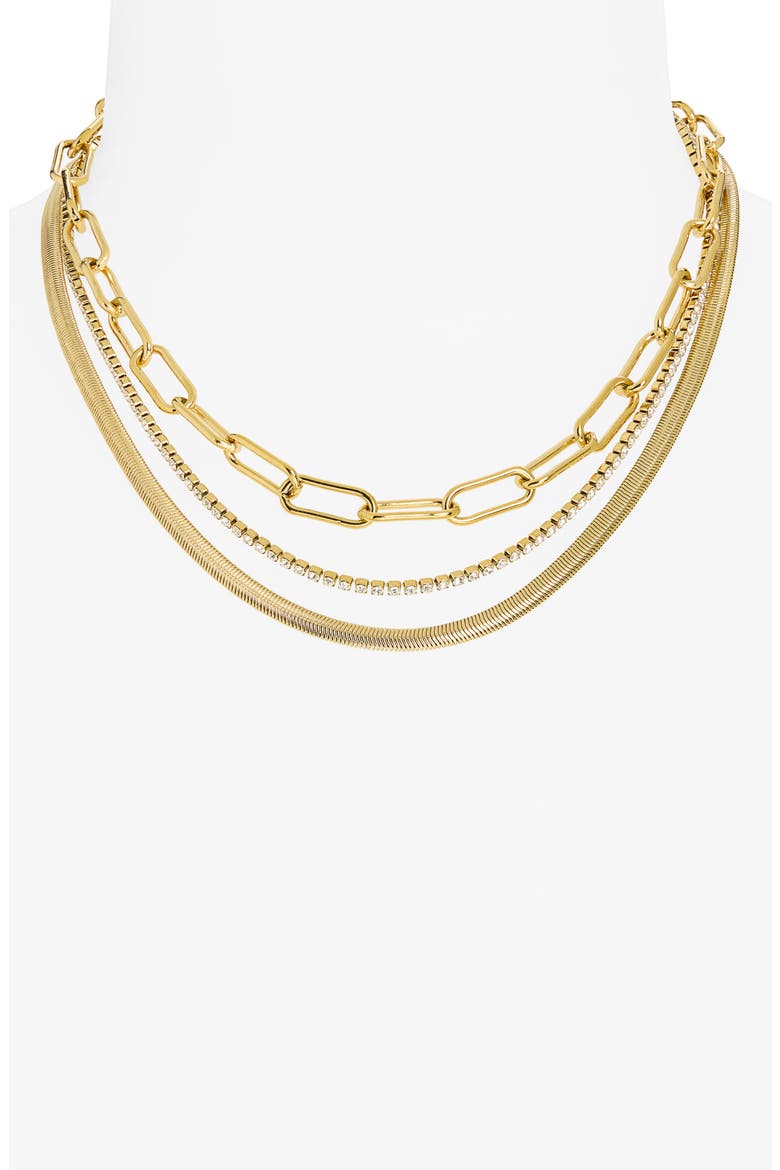 Lexie Layered Necklace, Alternate, color, GOLD