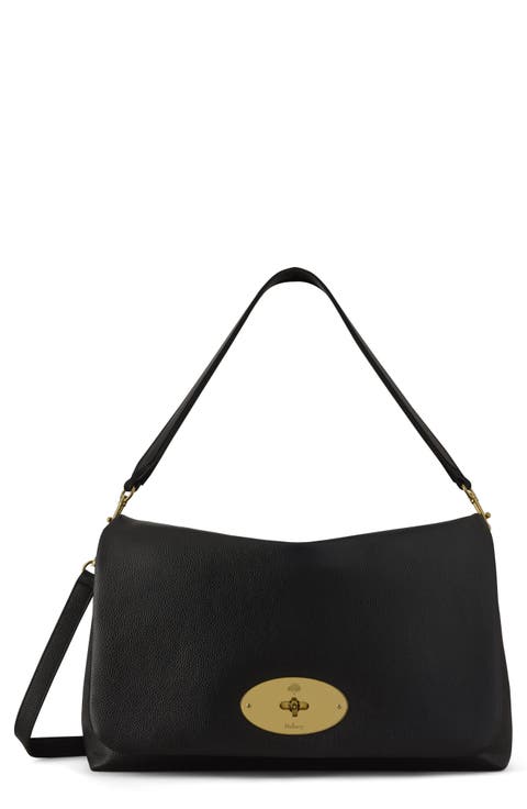 Large Delilah Leather Flap Shoulder Bag