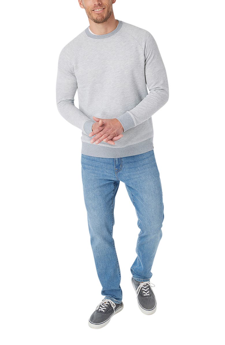 Fair Harbor Tailwind Textured Sweatshirt, Alternate, color, Heather Grey