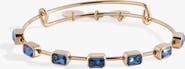 Alex and Ani September Birthstone Emerald Cut Bangle