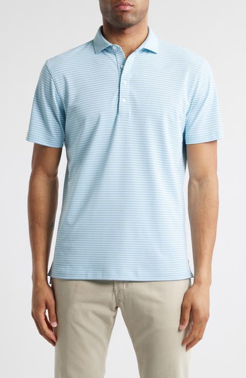 Stetsons Stripe Performance Polo