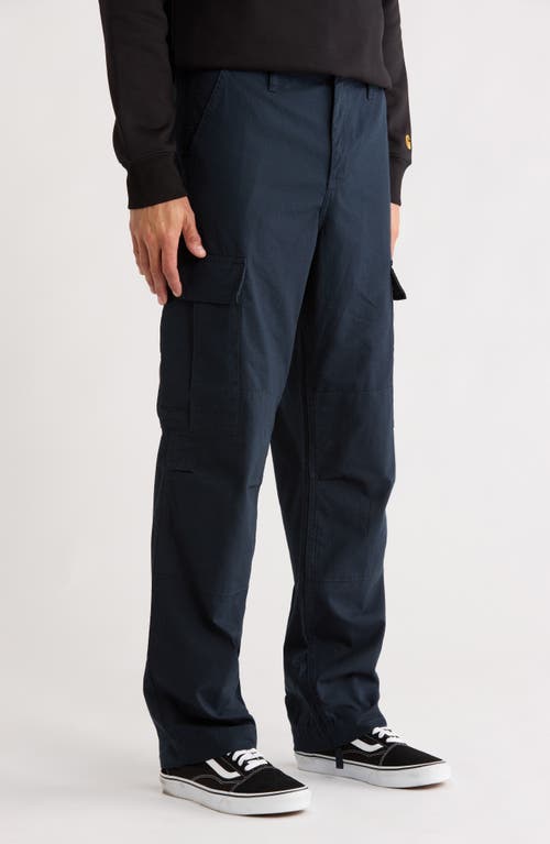 Carhartt Work In Progress Cotton Ripstop Cargo Pants In Blue