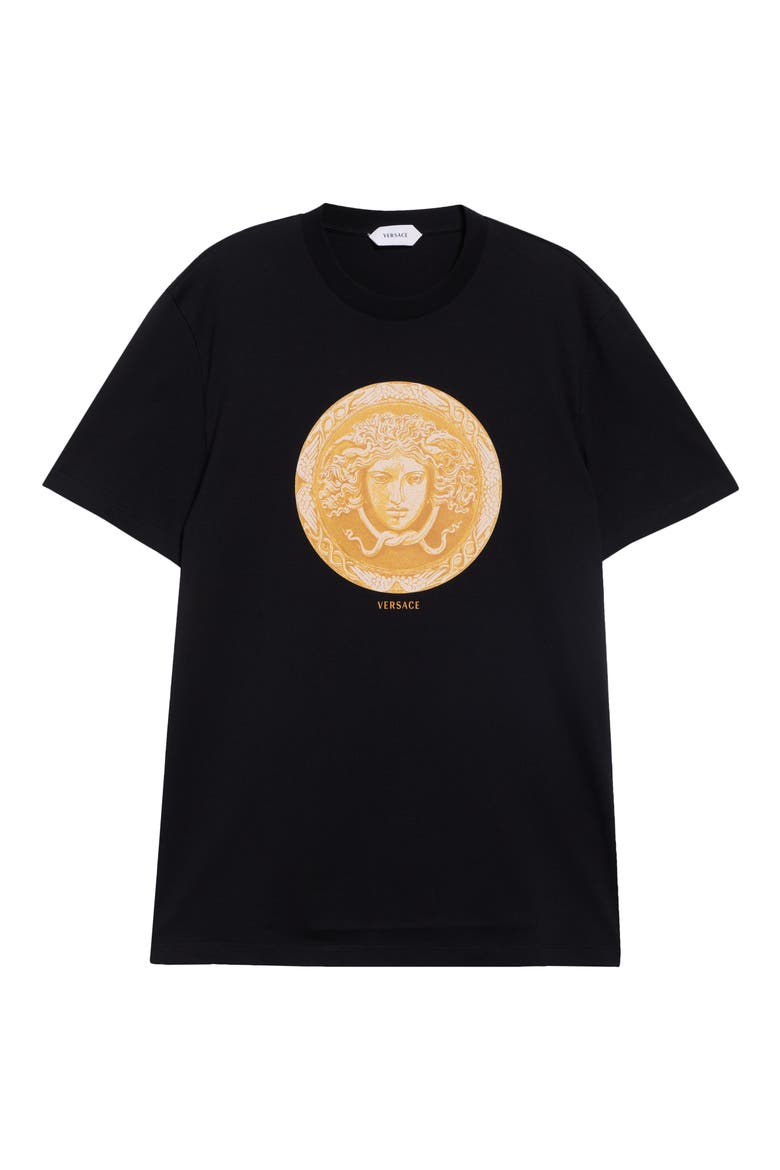 Medusa Logo Graphic T-Shirt, Main, color, BLACK