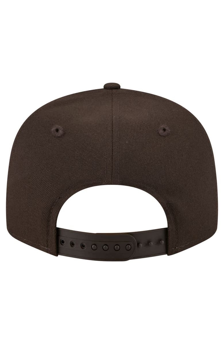 New Era Men's New Era Brown Cleveland Browns Core Team Script 9FIFTY Snapback Hat, Alternate, color, Brown