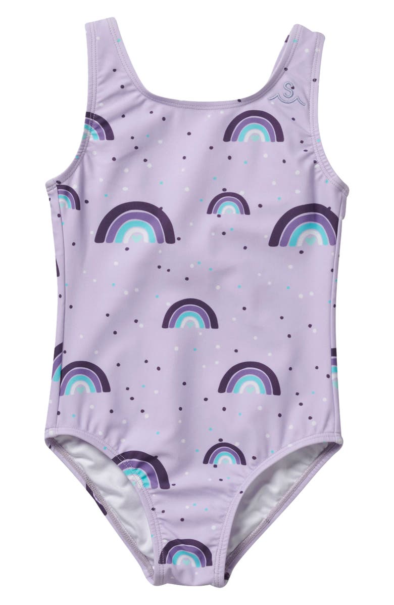 SEAESTA SURF Kids' Sea Arches One-Piece Swimsuit, Main, color, Purple