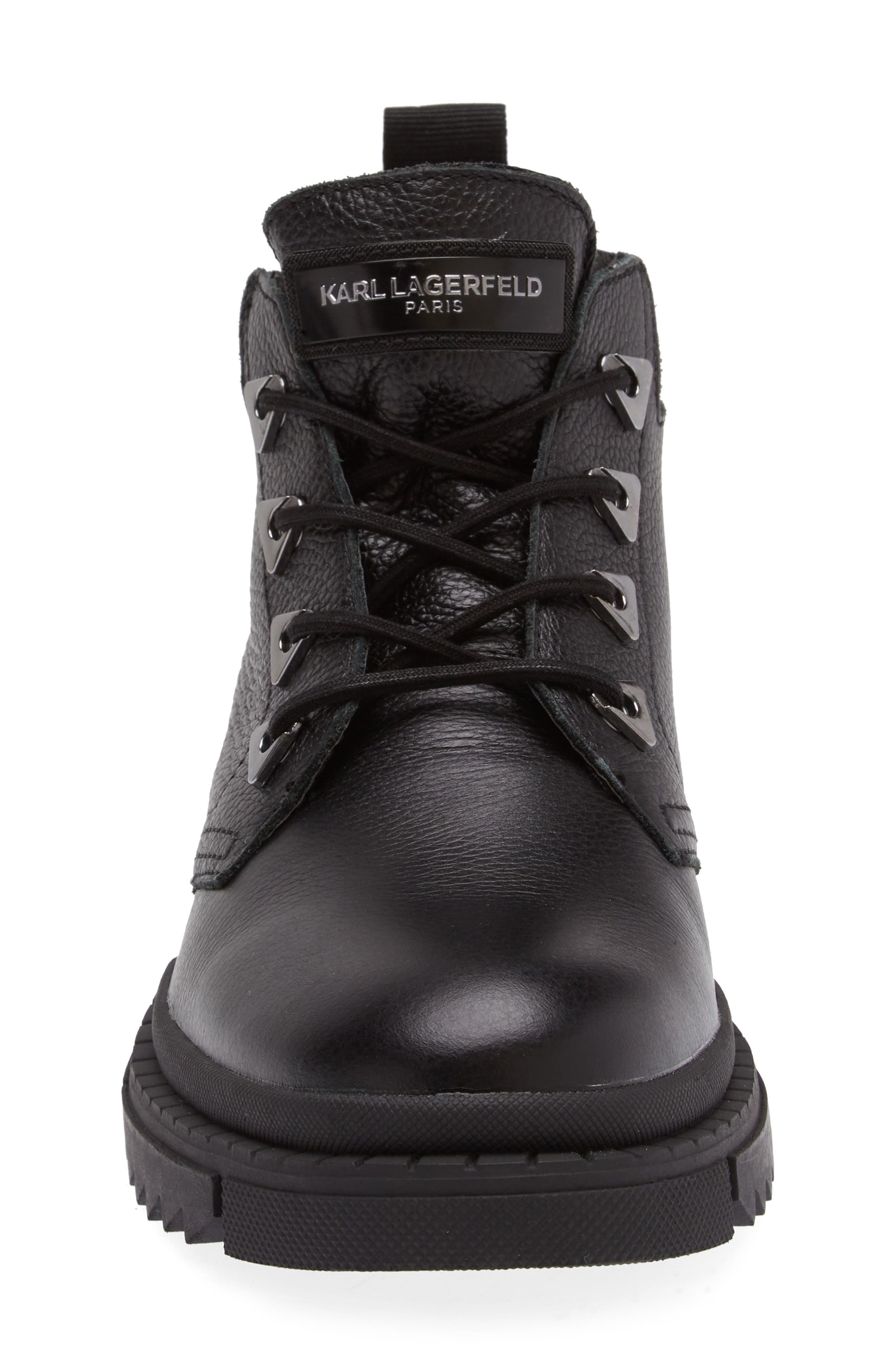Lug Sole Tumbled Boot, Alternate, color, BLACK