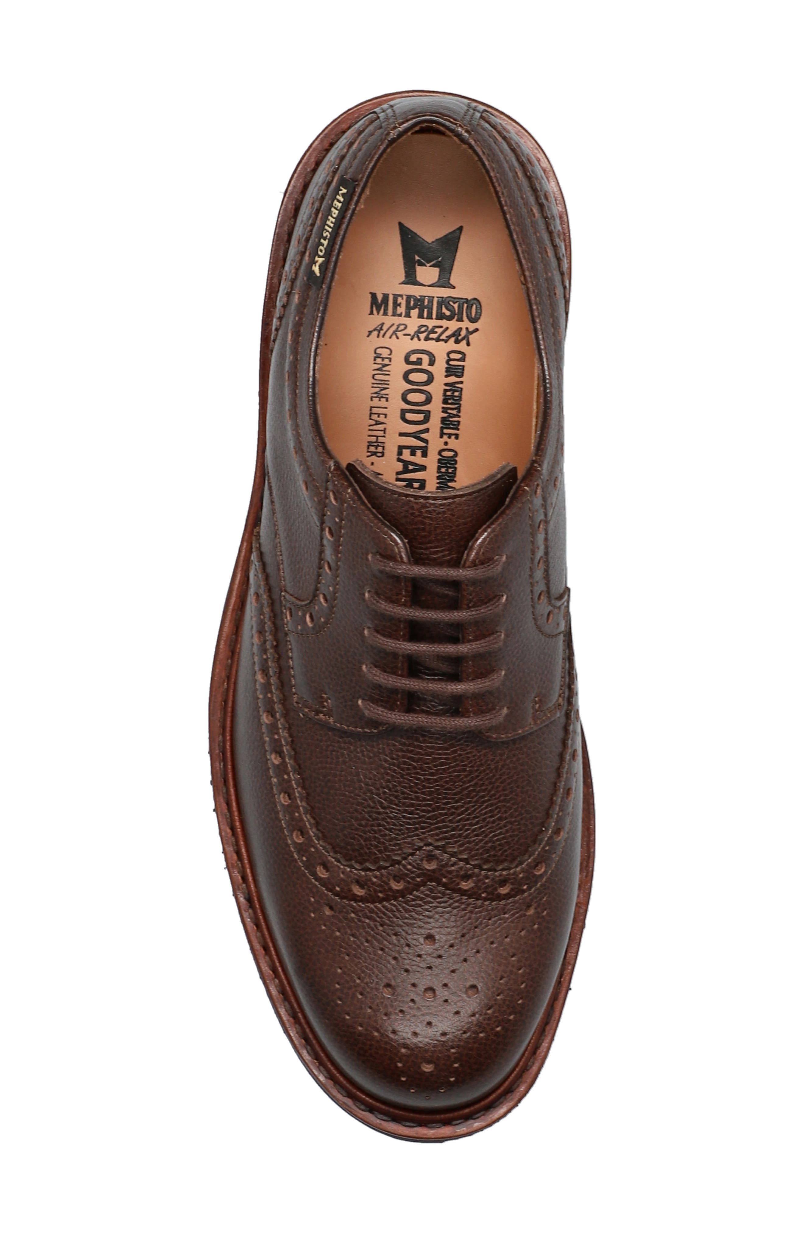 Mephisto Max Wingtip Derby, Alternate, color, Chestnut Gipsi