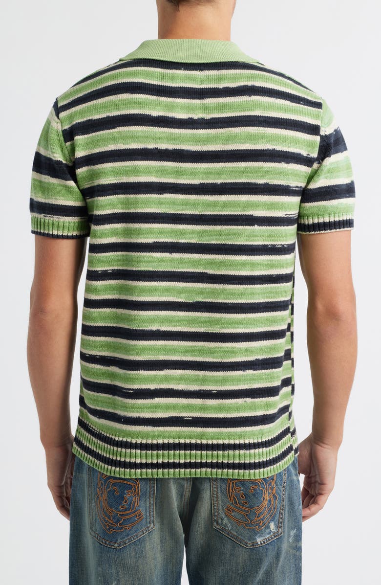 Billionaire Boys Club BB Eclipse Helmet Head Cotton Polo, Alternate, color, Black/Green