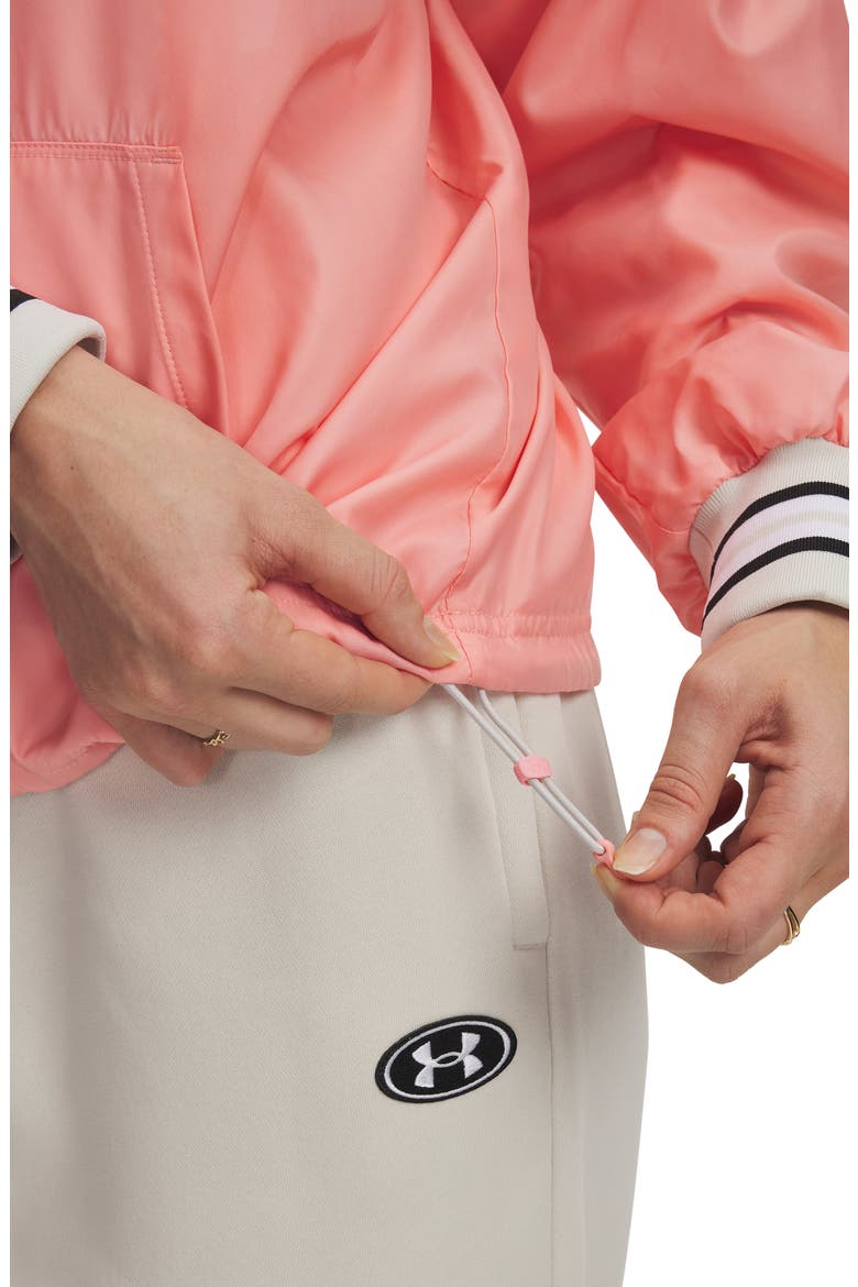 Icon Woven Heritage Quarter Zip Pullover, Alternate, color, PINK