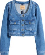 PAIGE Kiara Crop Denim Jacket