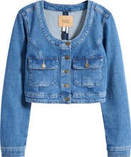 PAIGE Kiara Crop Denim Jacket