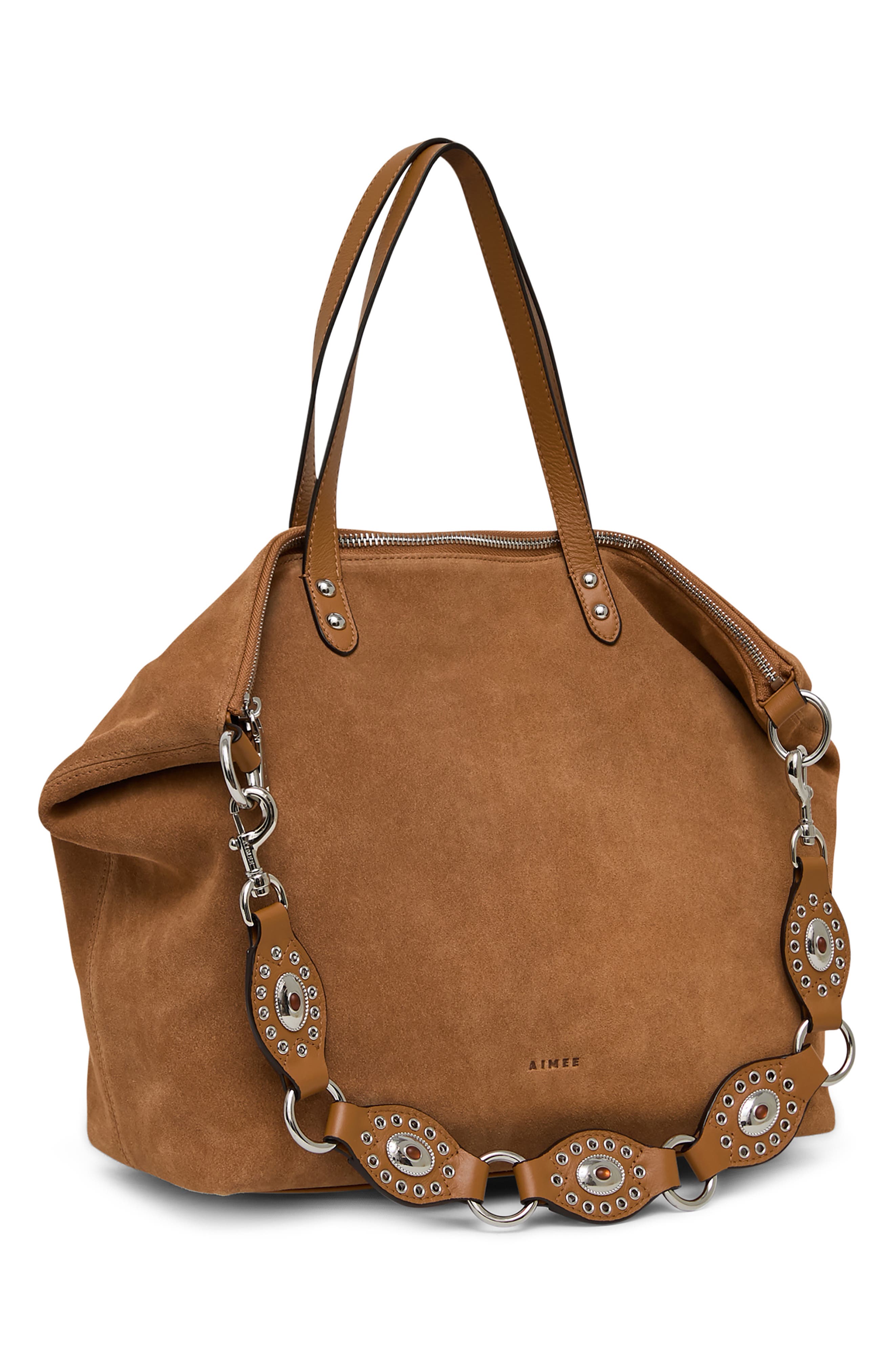 Roma Tote, Alternate, color, LATTE SUEDE