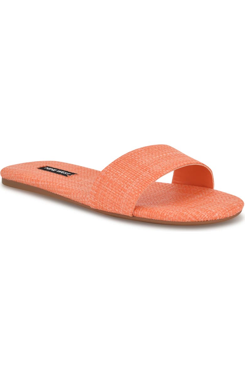 Nine West Lolipop Slide Sandal, Main, color, Orange