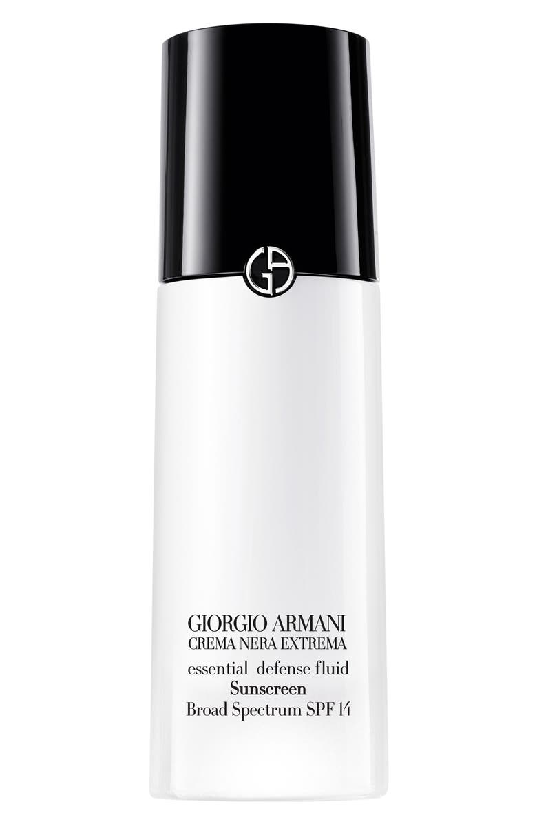ARMANI beauty Giorgio Armani Crema Nera Extrema Essential Defense Fluid Sunscreen SPF 14, Main, color, 