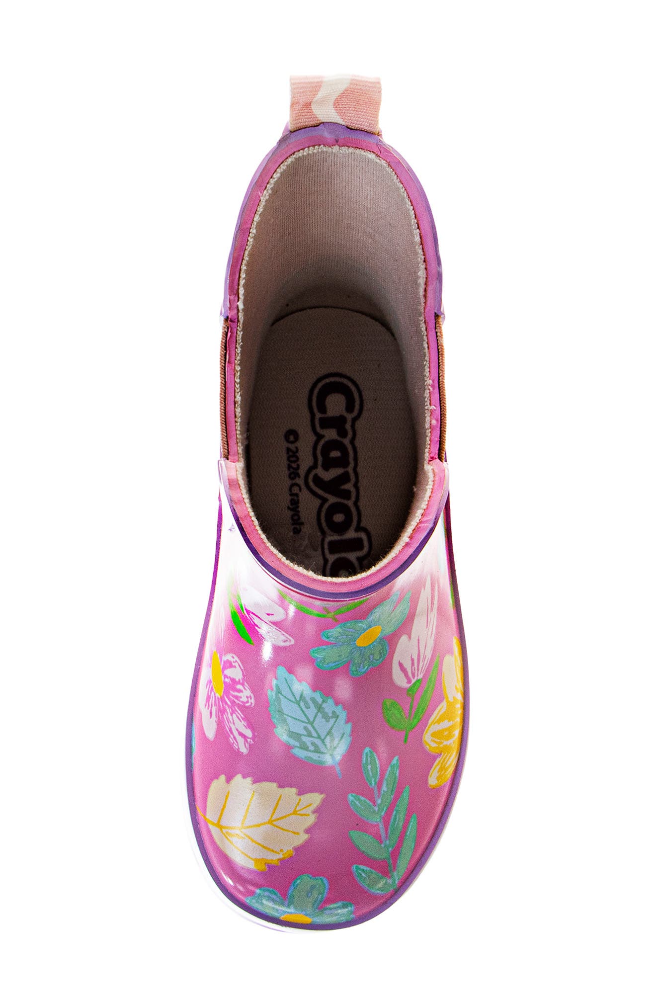 Kids' Floral Rain Boot, Alternate, color, LILAC/PINK