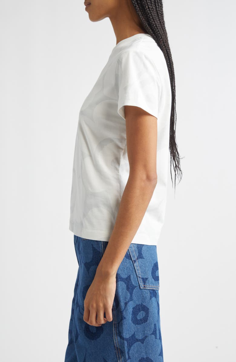 Marimekko Heleys Unikko Cotton T-Shirt, Alternate, color, White