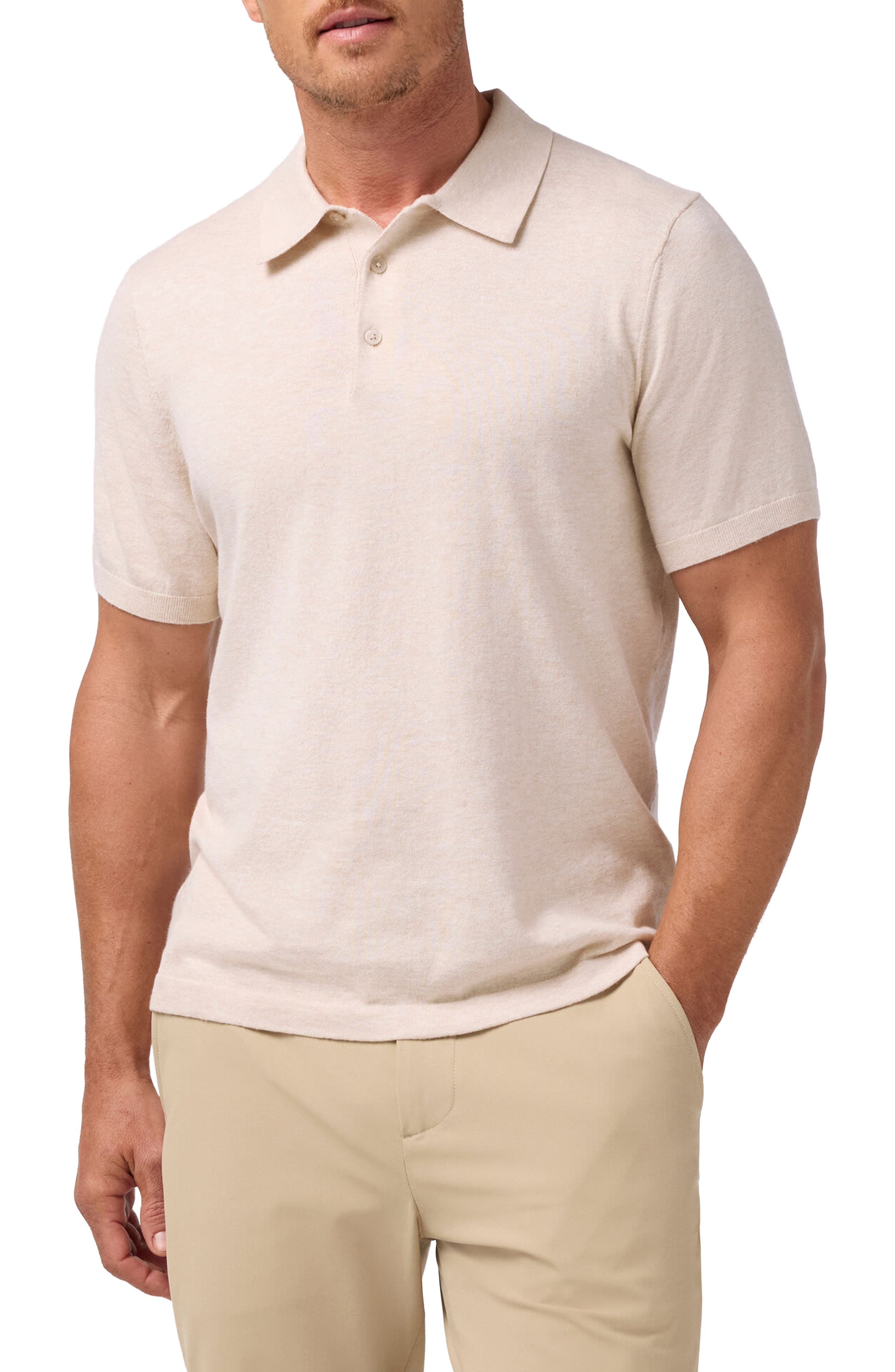 Ashe Cotton Blend Performance Sweater Polo