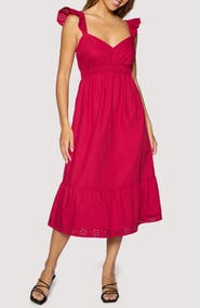 Lost + Wander Vino Kiss Midi Dress