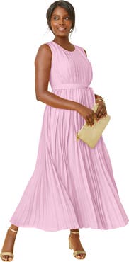 Jessica London Pleated Maxi Dress