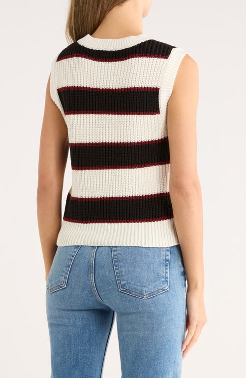 Vigoss Rugby Sweater Vest In Black