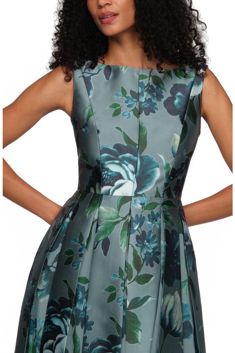 Anastasia Fit & Flare Sleeveless Cocktail Dress, Alternate, color, ICEBERG