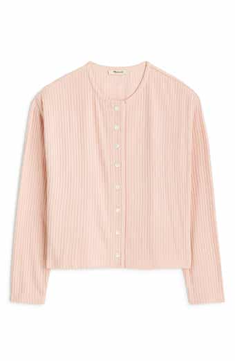 Madewell Relaxed Rib Button Front Cardigan