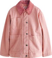NEXT Corduroy Collar Zip Denim Jacket