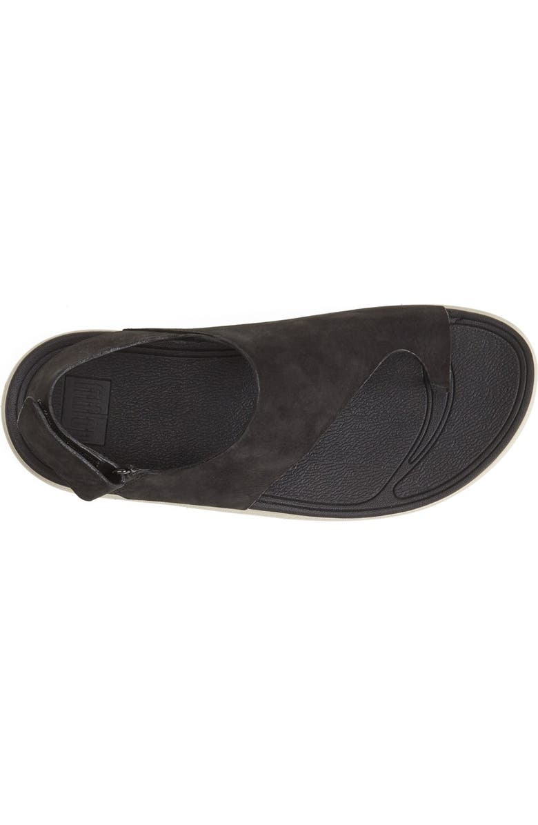 FitFlop 'Loosh' Nubuck Toe Loop Sandal, Alternate, color,
